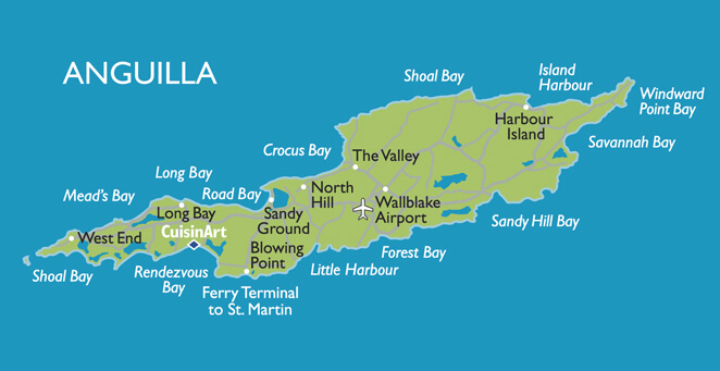 Anguilla karte